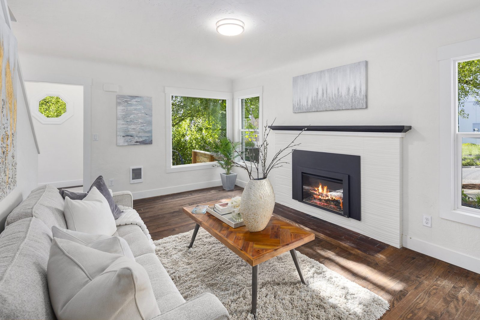 Living Room with Fireplace scaled