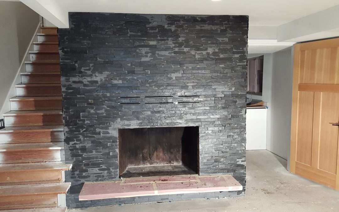 Fireplace – Basement Renovation Project