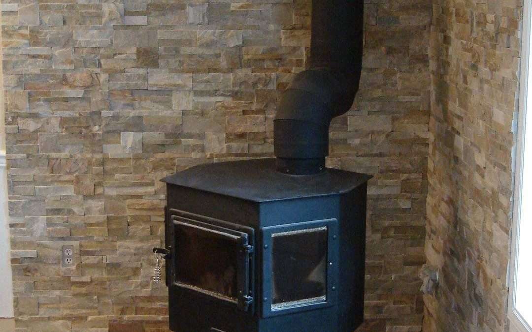 Fireplace – Corner Woodstove Feature