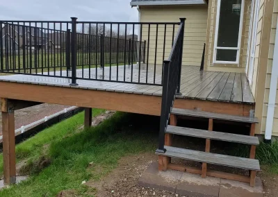 Elevated Deck with Railings